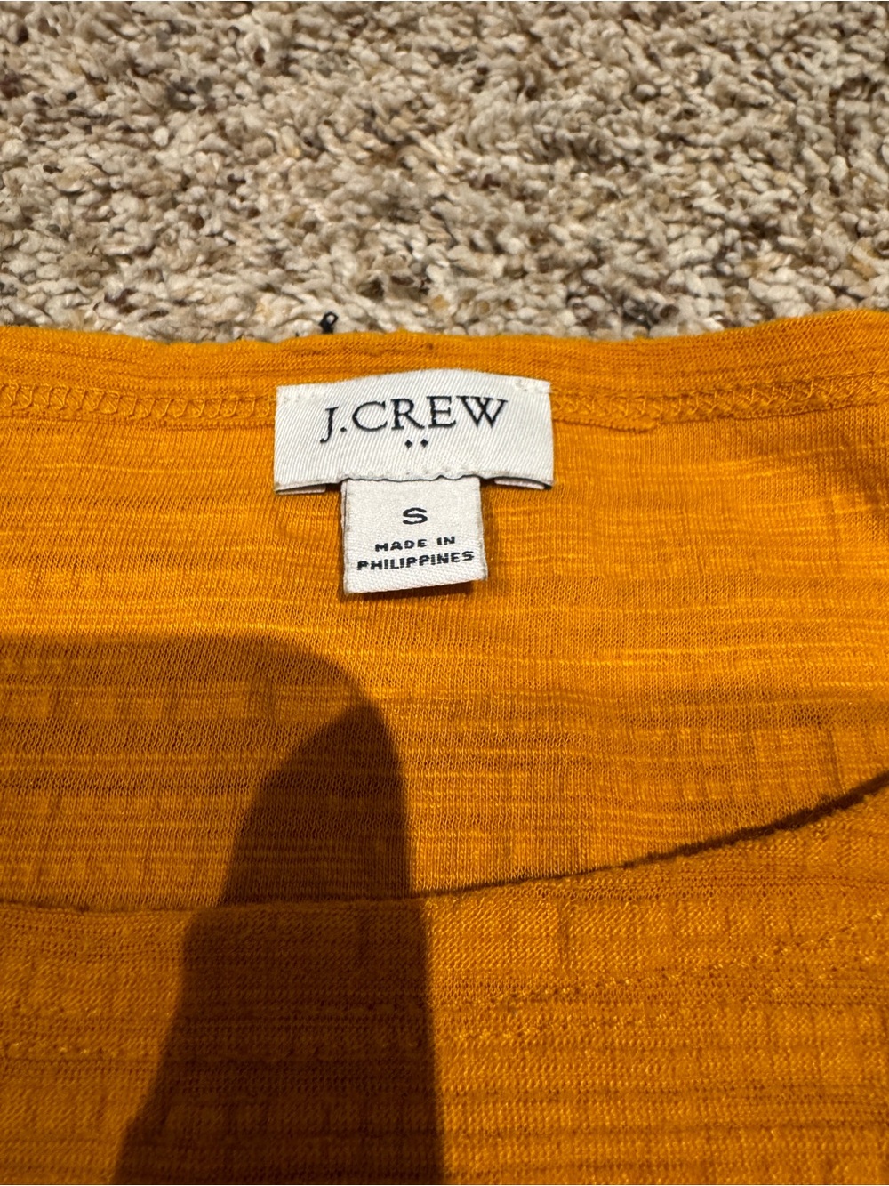 Textured Mustard Tee - Picture 2 of 2